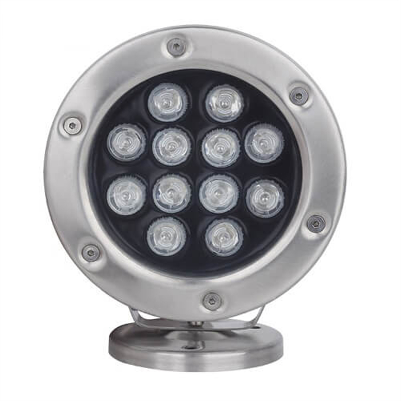 12W Stainless Steel IP68 Outdoor Swimming Pool Lamp LED Underwater Light