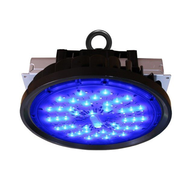 High Bay LED UFO 100W DMX Control RGBW LED Light IP65 Waterproof for Warehouse Gym