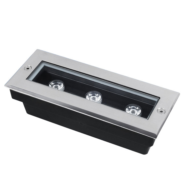 High Brightness 3W Outdoor IP67 Linear Type Recessed LED Underground Light Architectural Lighting