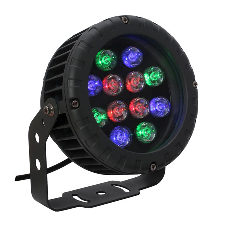 DMX 512 12W LED RGB Round LED Flood Light IP66 High Bay Light